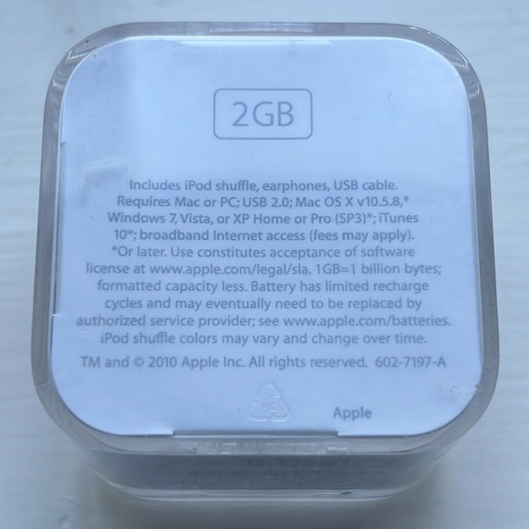 4th Generation Apple iPod Shuffle 2GB Pink Model A1373 New and Sealed! - Picture 6 of 7